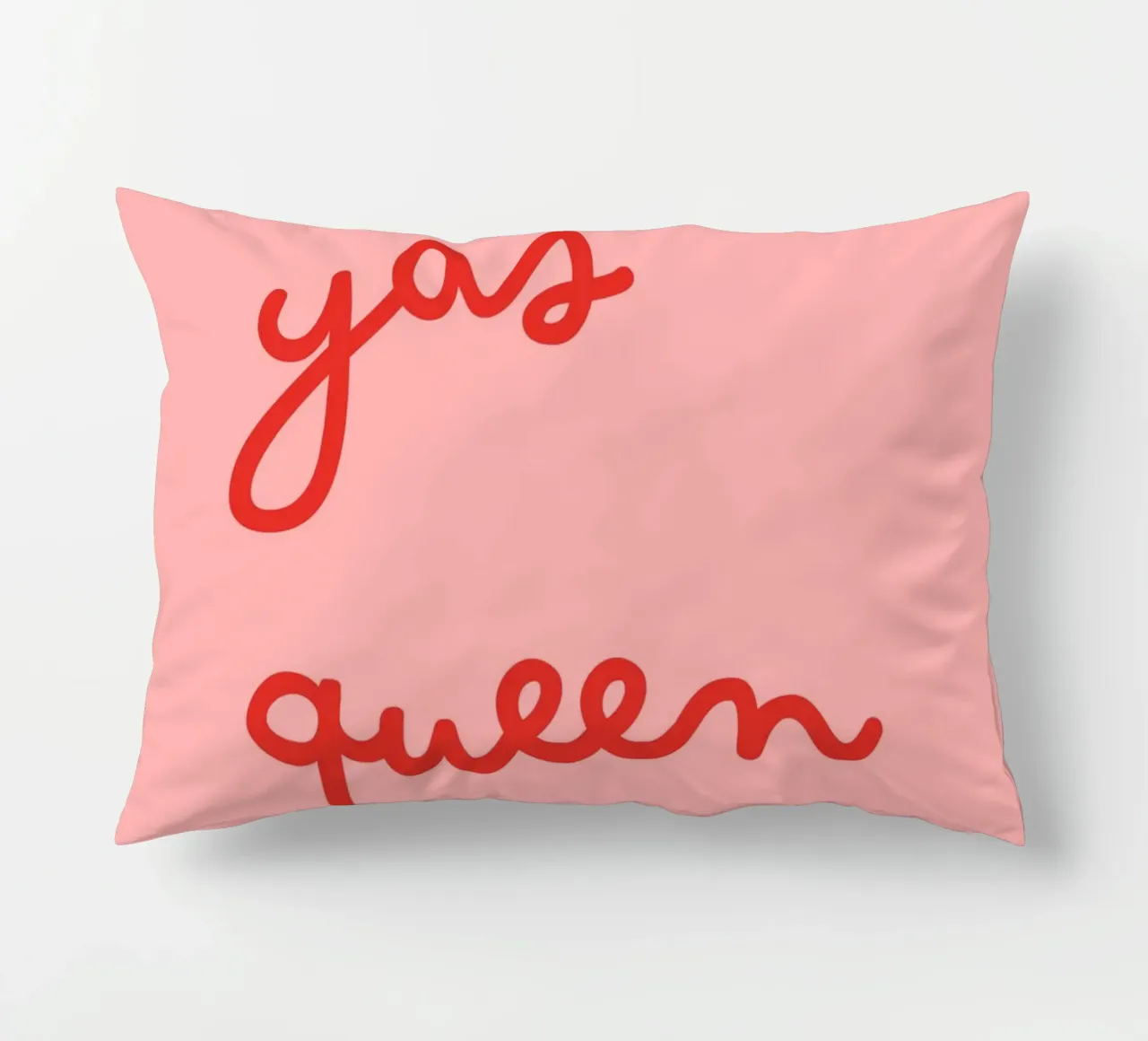 Yas Queen | Bold & Empowering Statement Print decorative cushion by PrintCessStudio