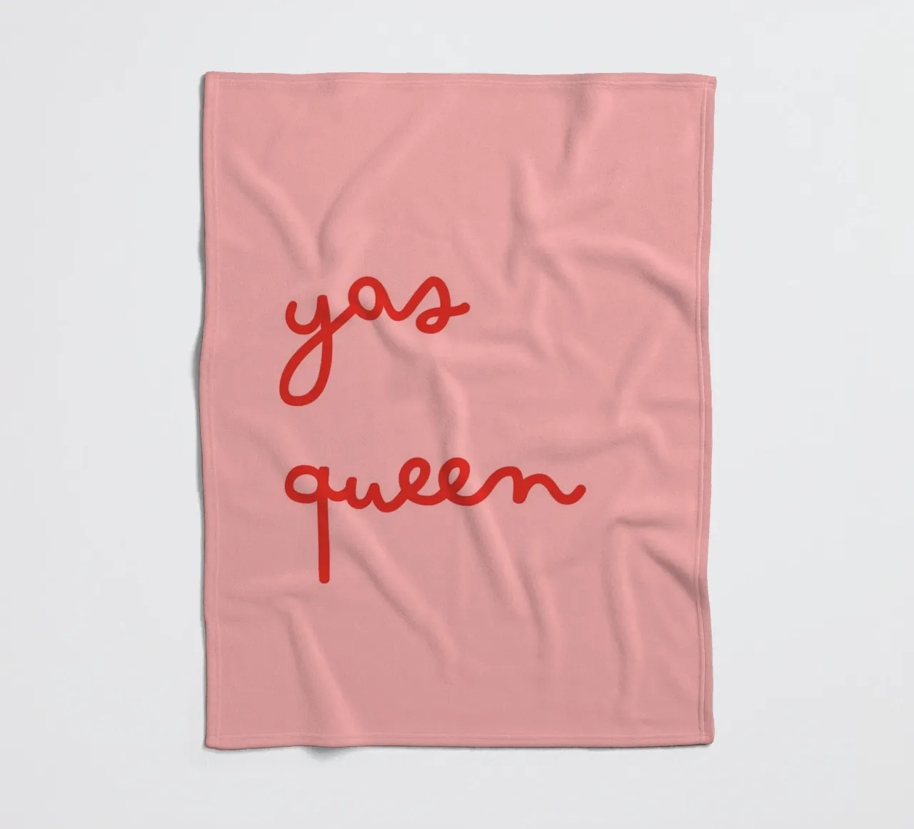 Yas Queen | Bold & Empowering Statement Print manta de franela de PrintCessStudio