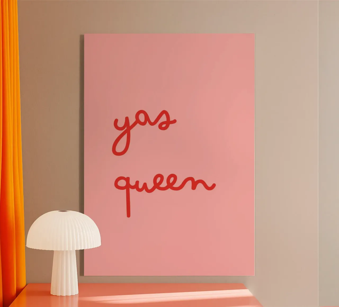 Yas Queen | Bold & Empowering Statement Print metacrilato de PrintCessStudio