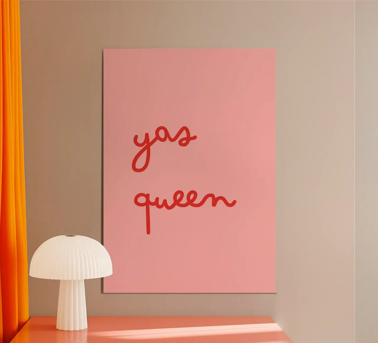 Yas Queen | Bold & Empowering Statement Print alluminio dibond da PrintCessStudio