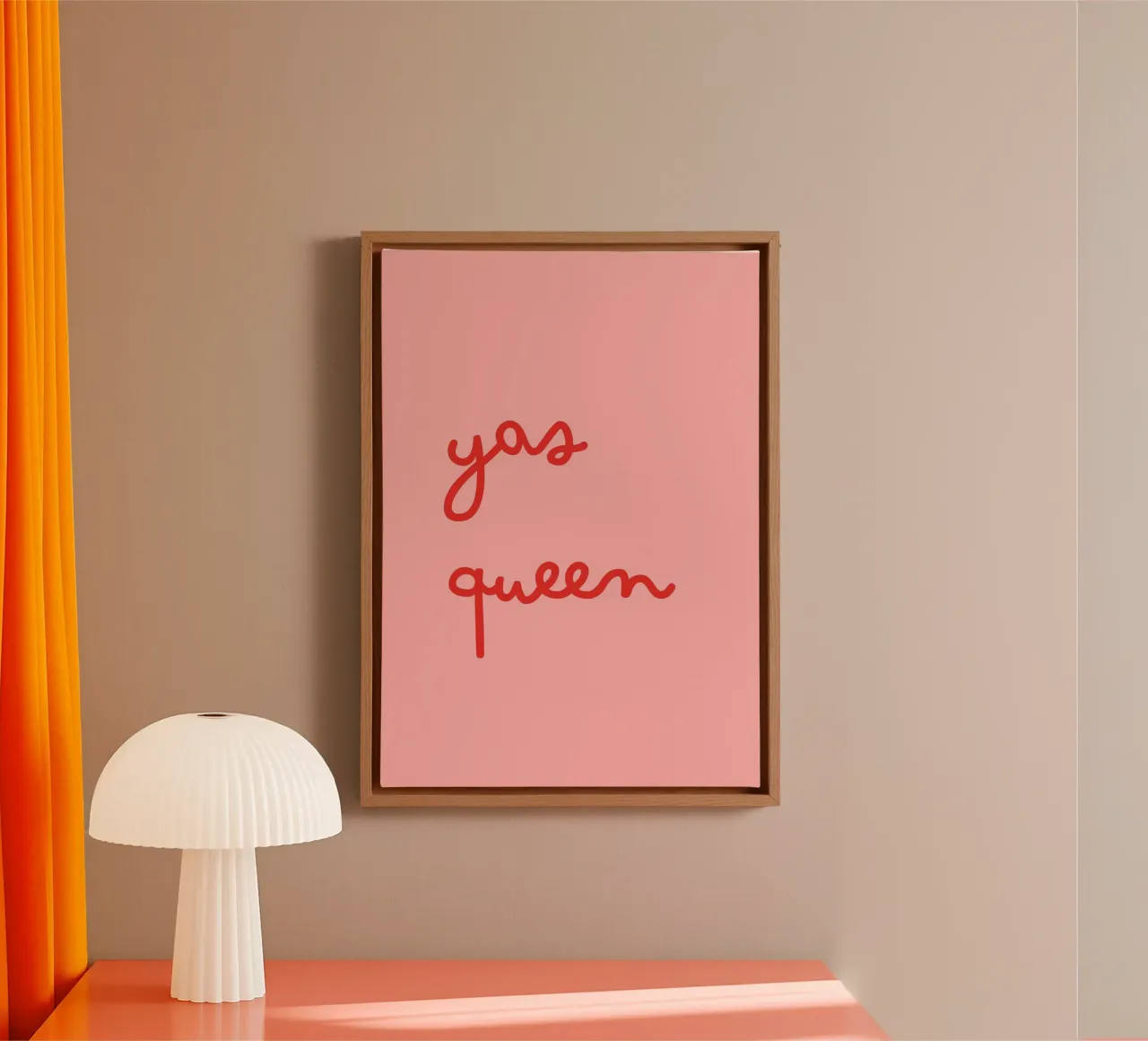 Yas Queen | Bold & Empowering Statement Print tela da PrintCessStudio