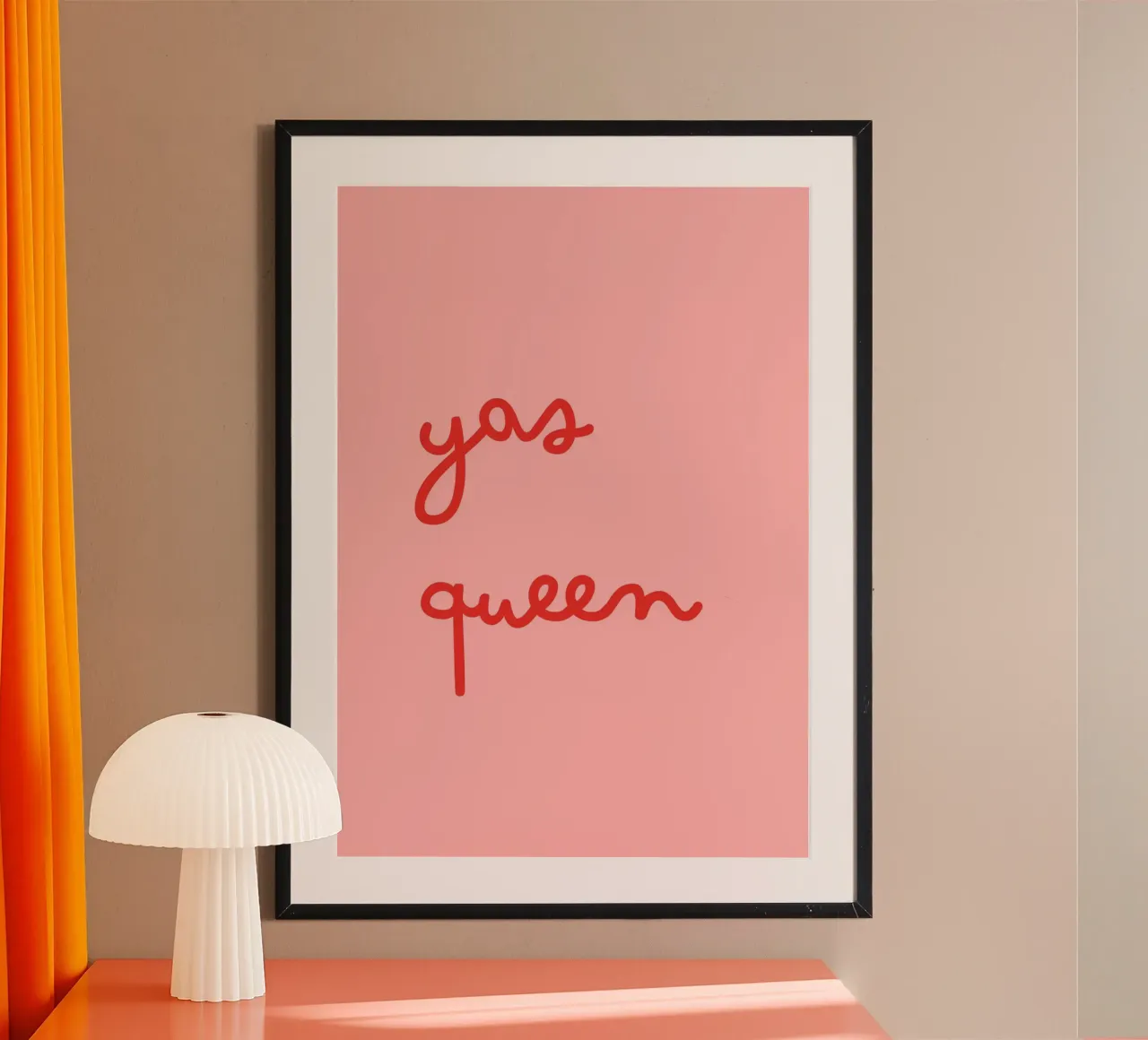 Yas Queen | Bold & Empowering Statement Print carta hahnemühle da PrintCessStudio