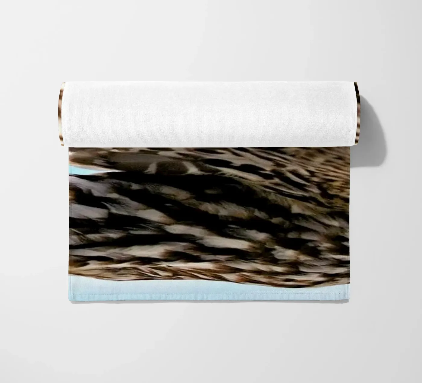 Owl beach towel by Charlotte Curd