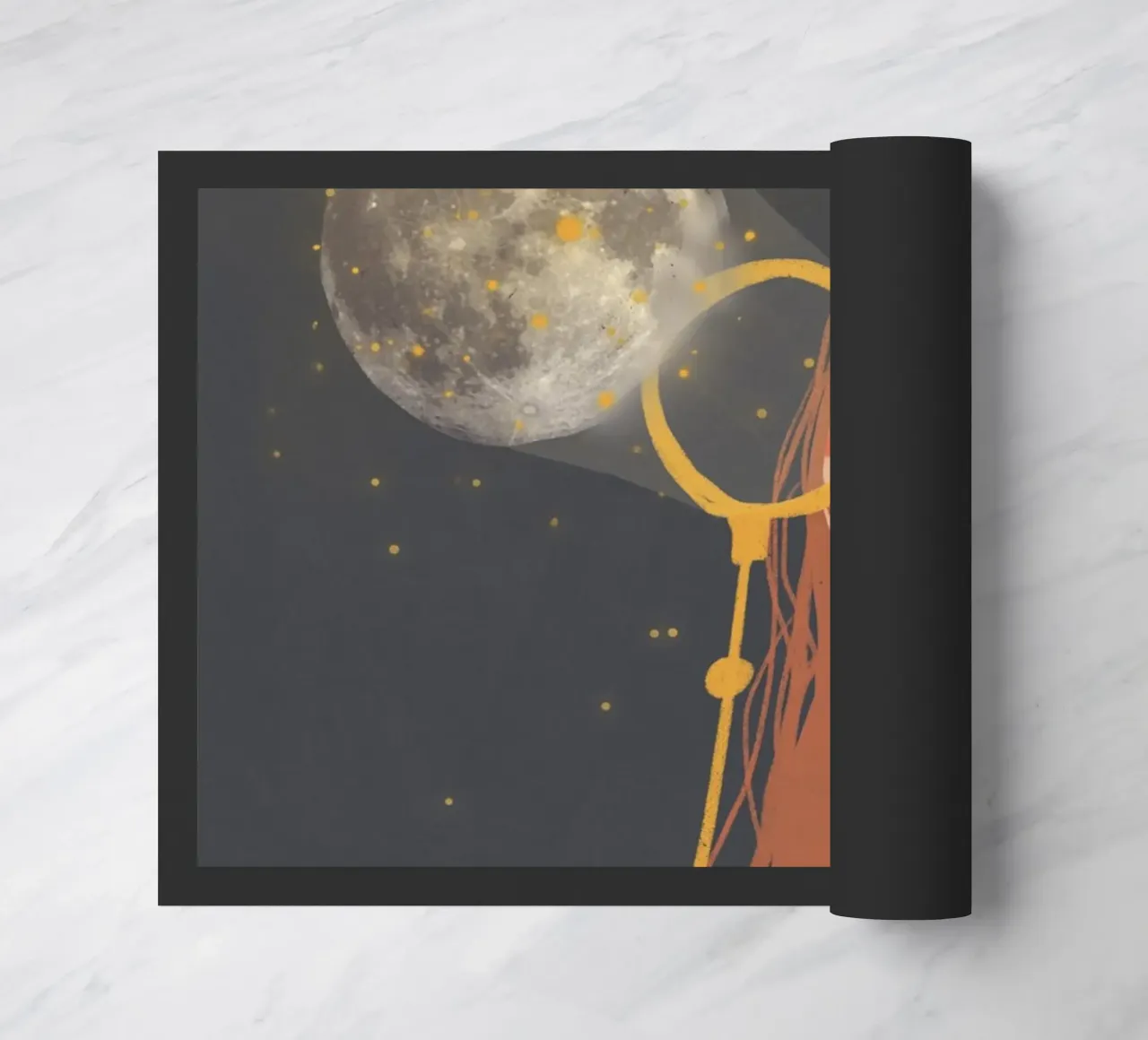 Moon Creatress doormat by GigiRosado