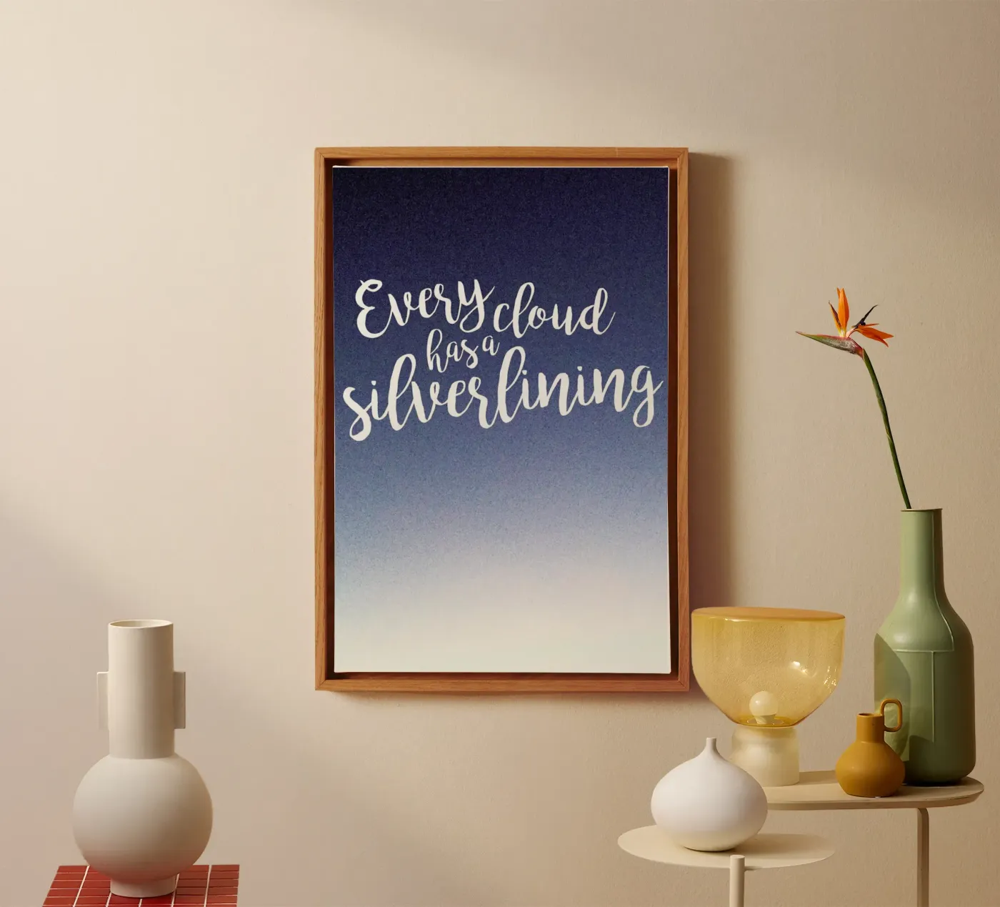 Every Cloud Leinwand von UN-TYPISCH