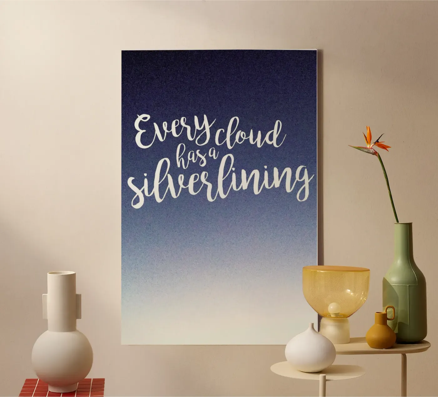 Every Cloud Leinwand von UN-TYPISCH