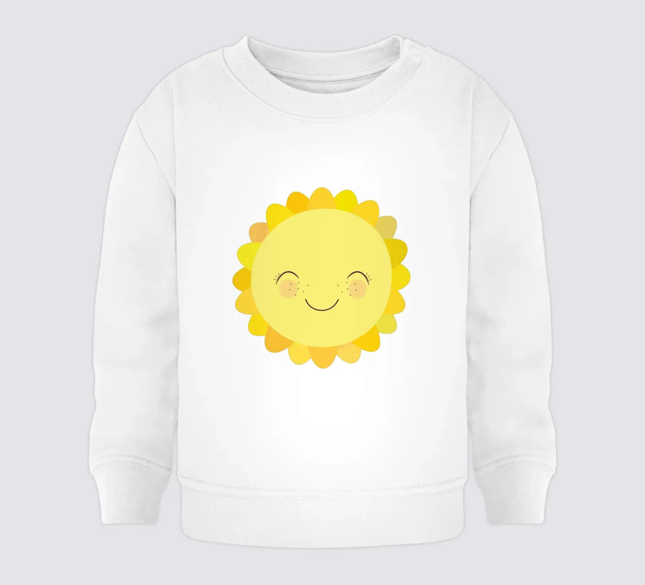 Hello Sunshine - Sole sorridente felpa neonato da JaySan Studio