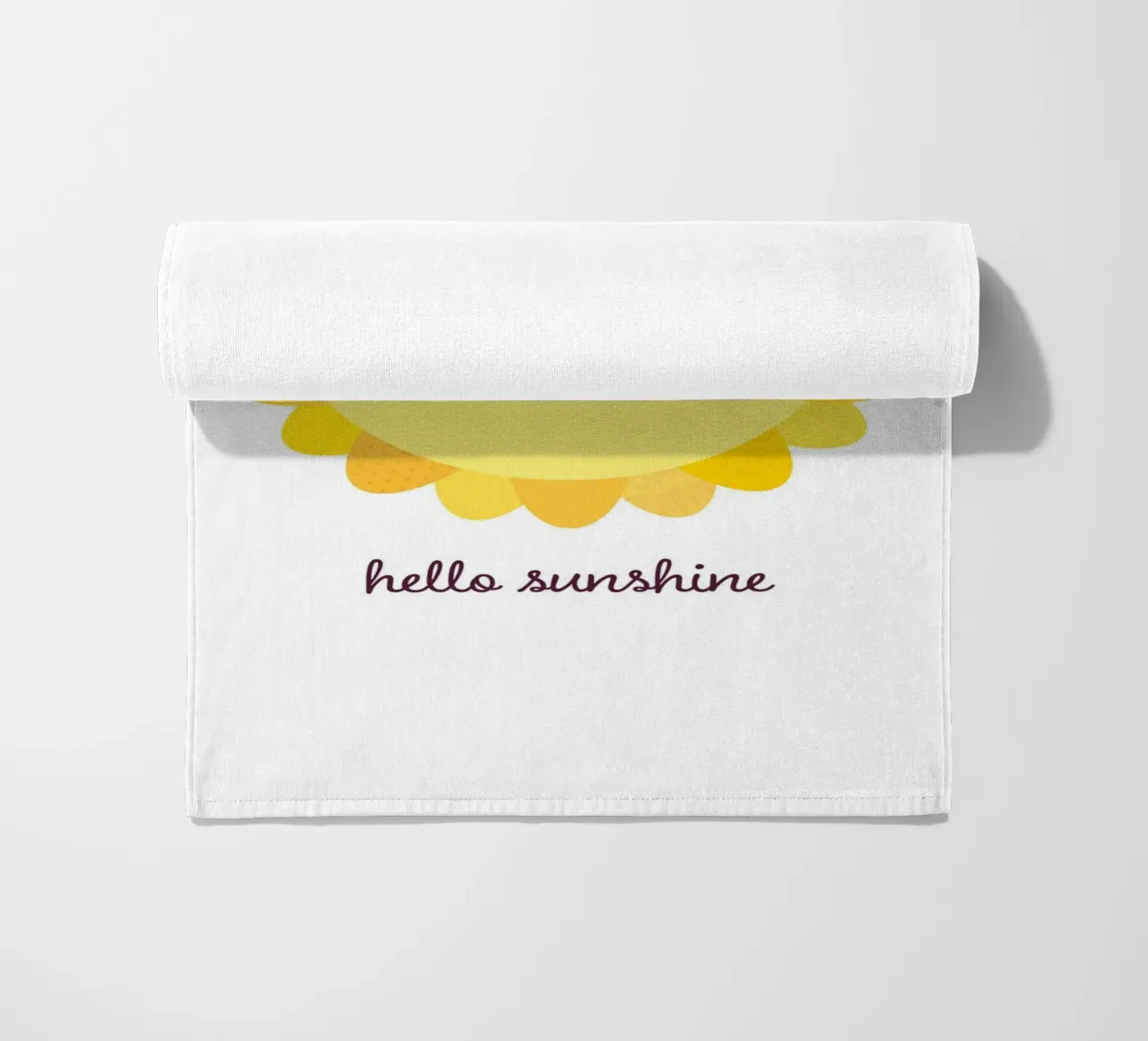 Hello Sunshine - Sole sorridente telo mare da JaySan Studio