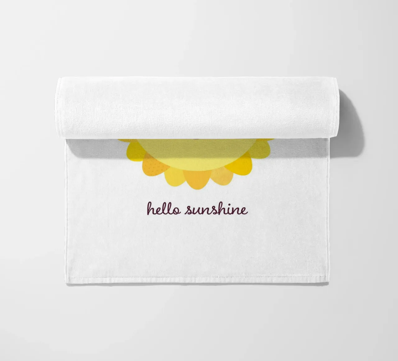 Hello Sunshine - Sole sorridente telo mare da JaySan Studio
