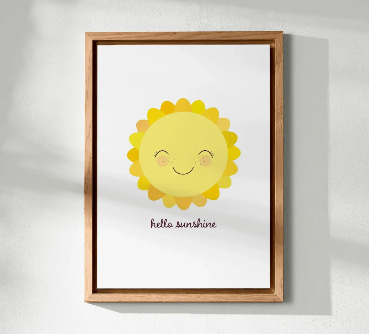 Hello Sunshine - Sole sorridente alluminio dibond da JaySan Studio
