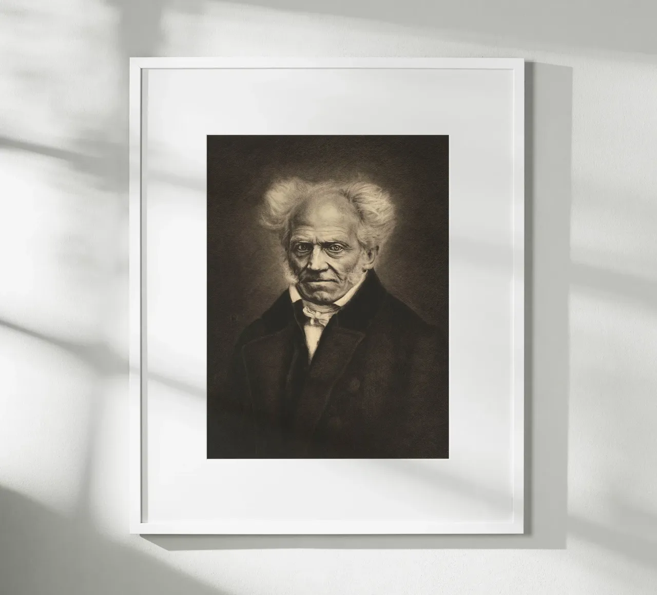 Arthur Schopenhauer Portrait Hahnemühle von apoloprints