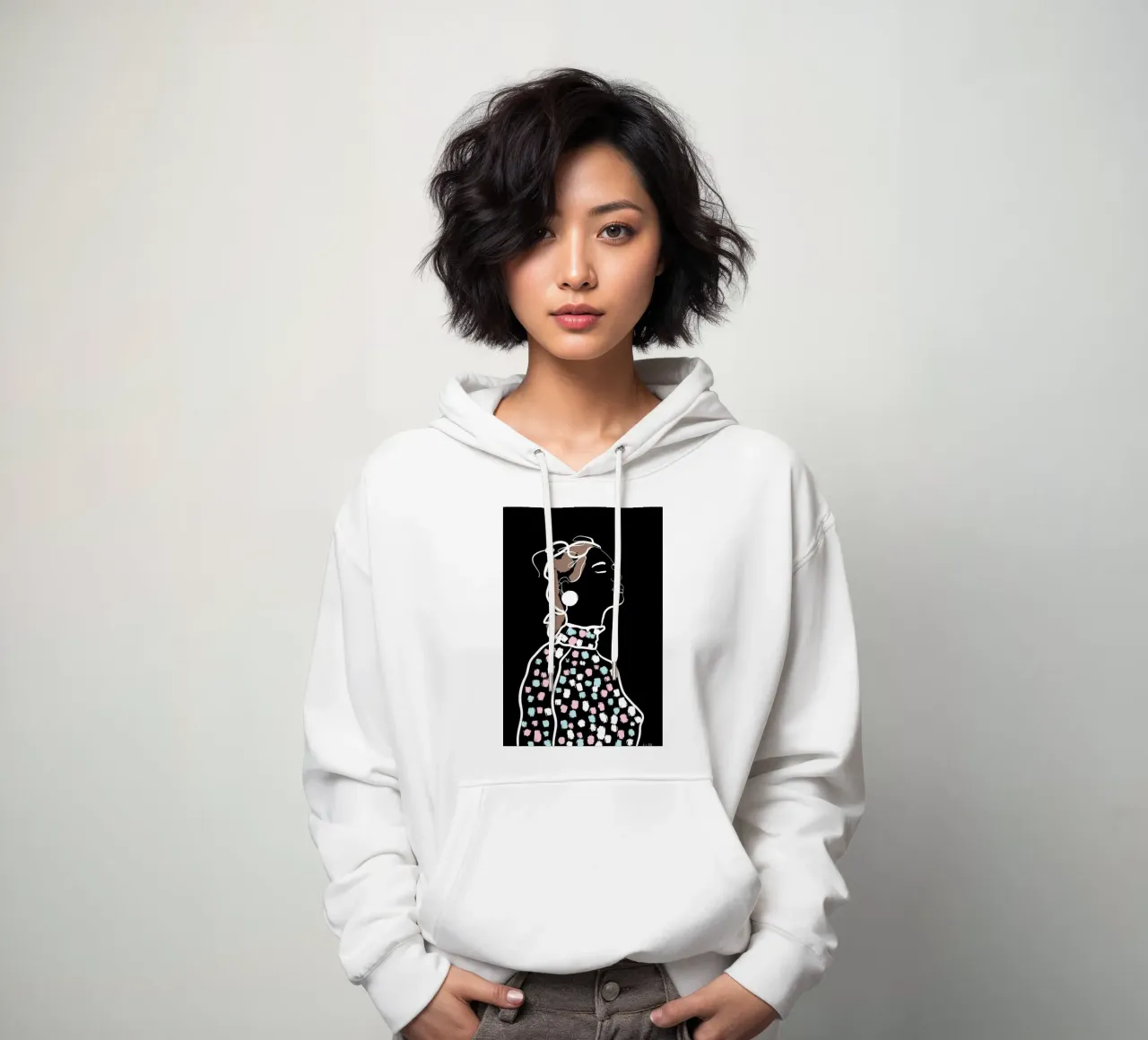 Inhale felpa con cappuccio da Linda Gobeta