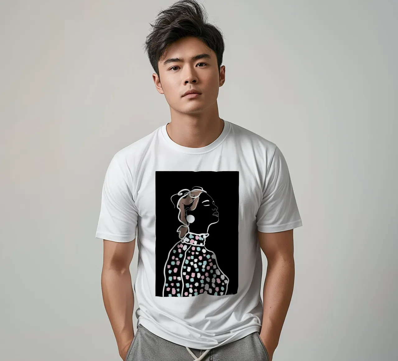 Inhale t-shirt da Linda Gobeta