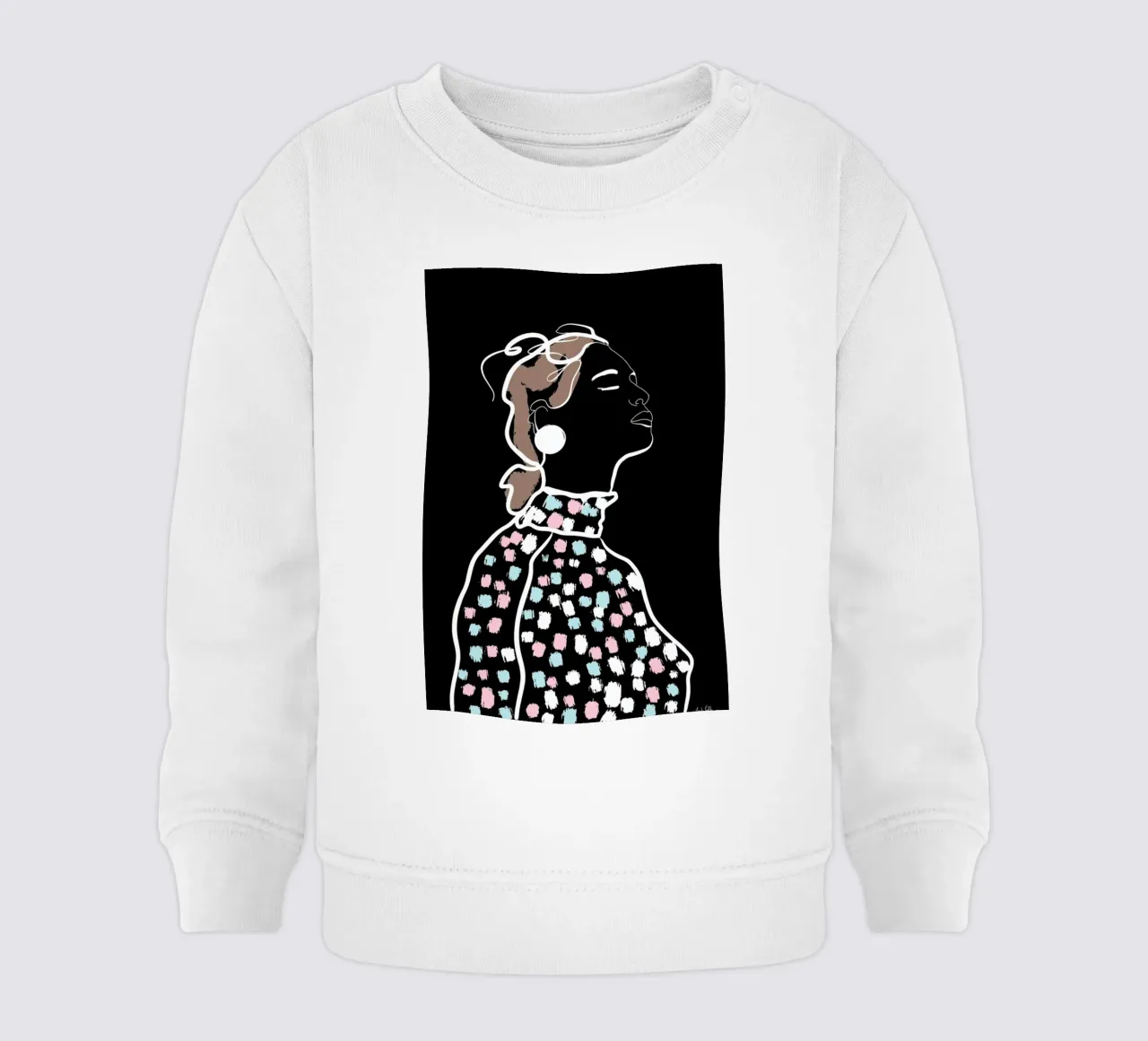 Inhale felpa neonato da Linda Gobeta