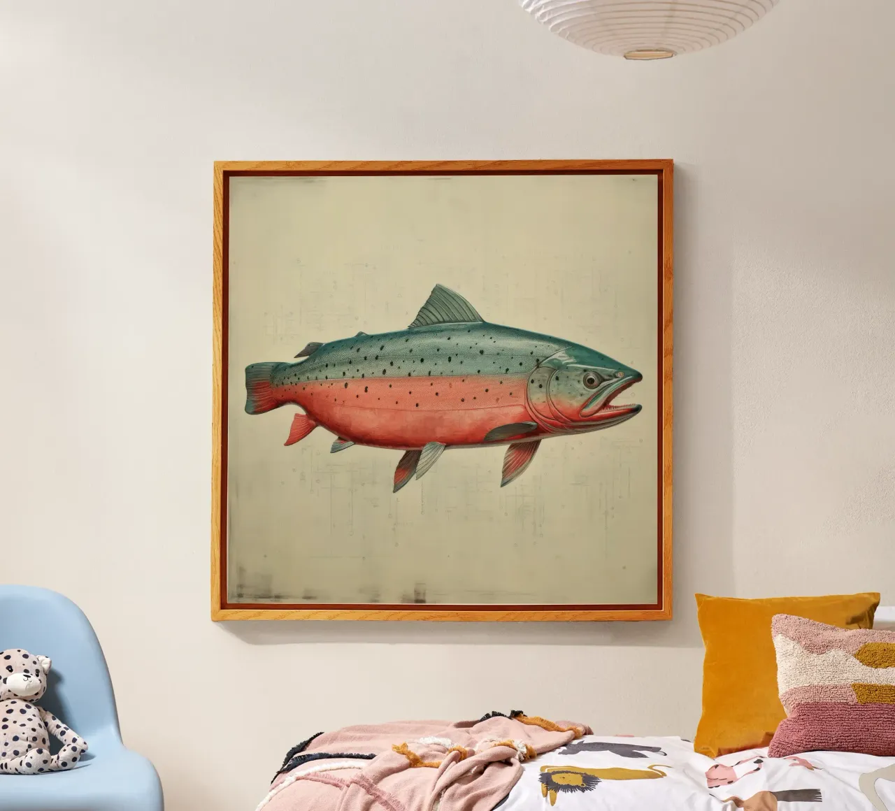 Minimo Salmone plexiglass da Minimal Animal Art