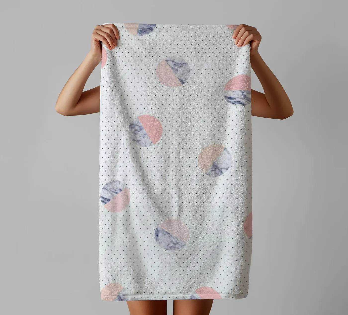 Marble badhanddoek van Kind of Style