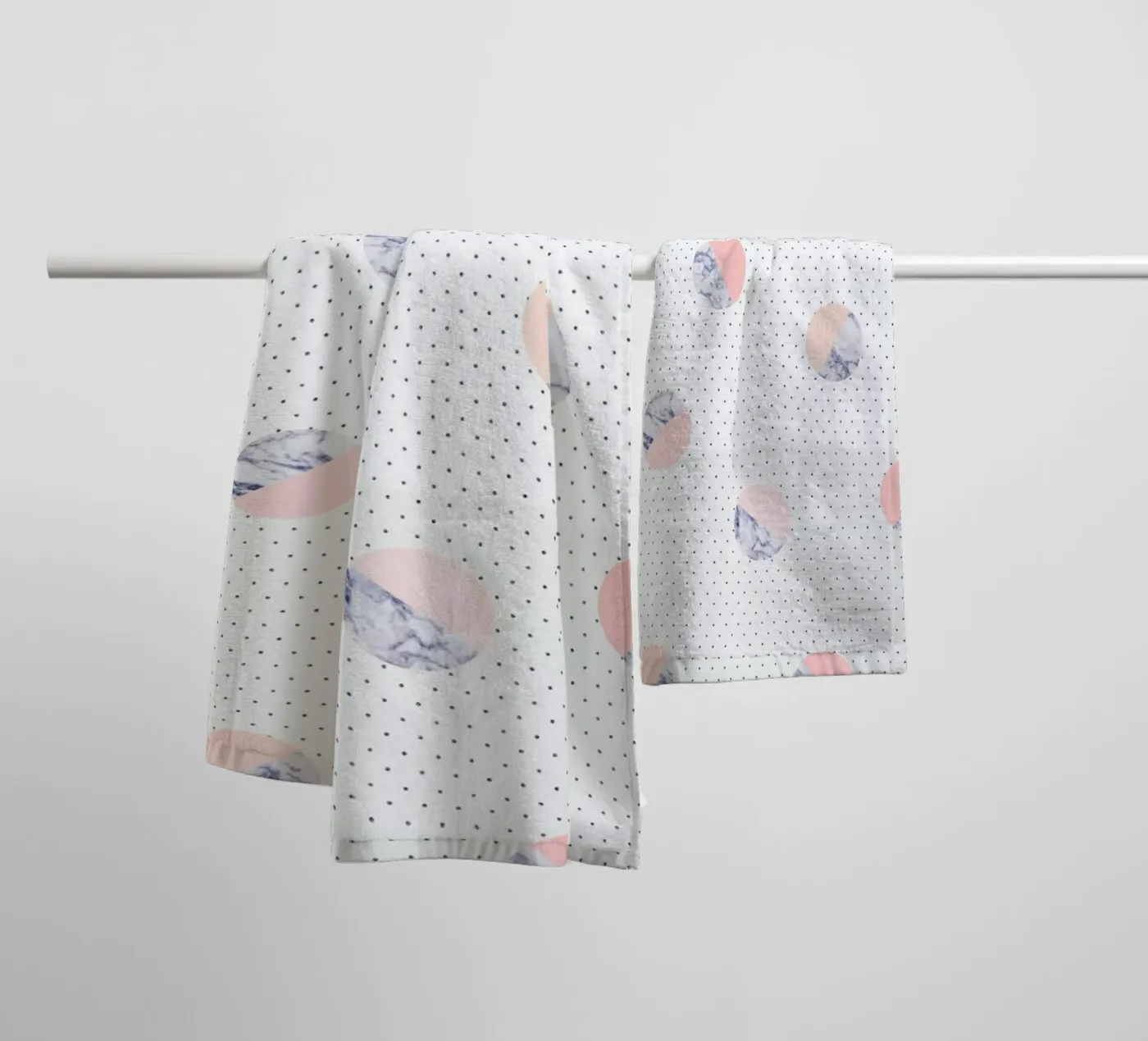 Marble badhanddoek van Kind of Style