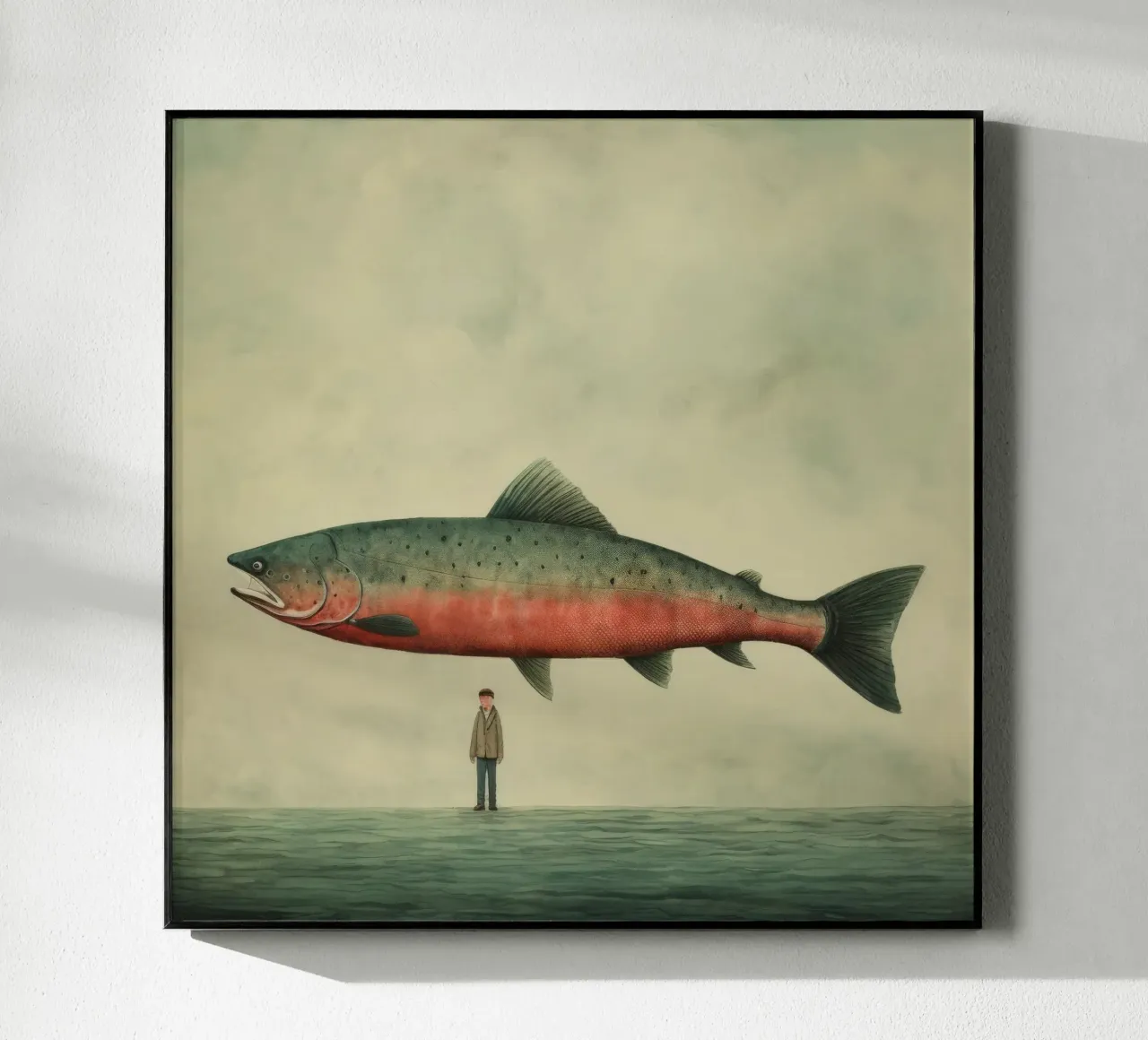 Minimo Salmone plexiglass da Minimal Animal Art