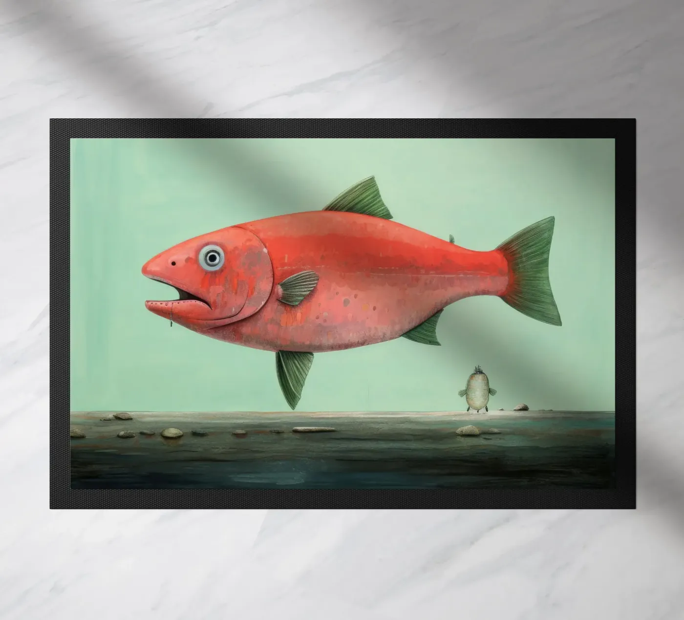 Minimo Salmone zerbino da Minimal Animal Art