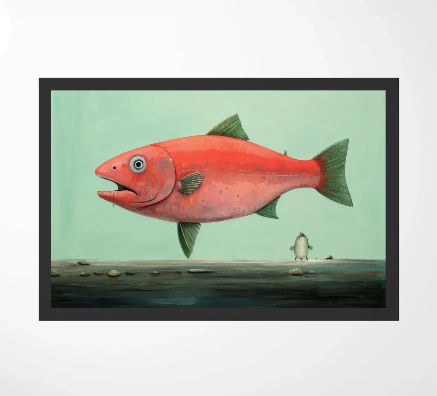 Minimo Salmone zerbino da Minimal Animal Art