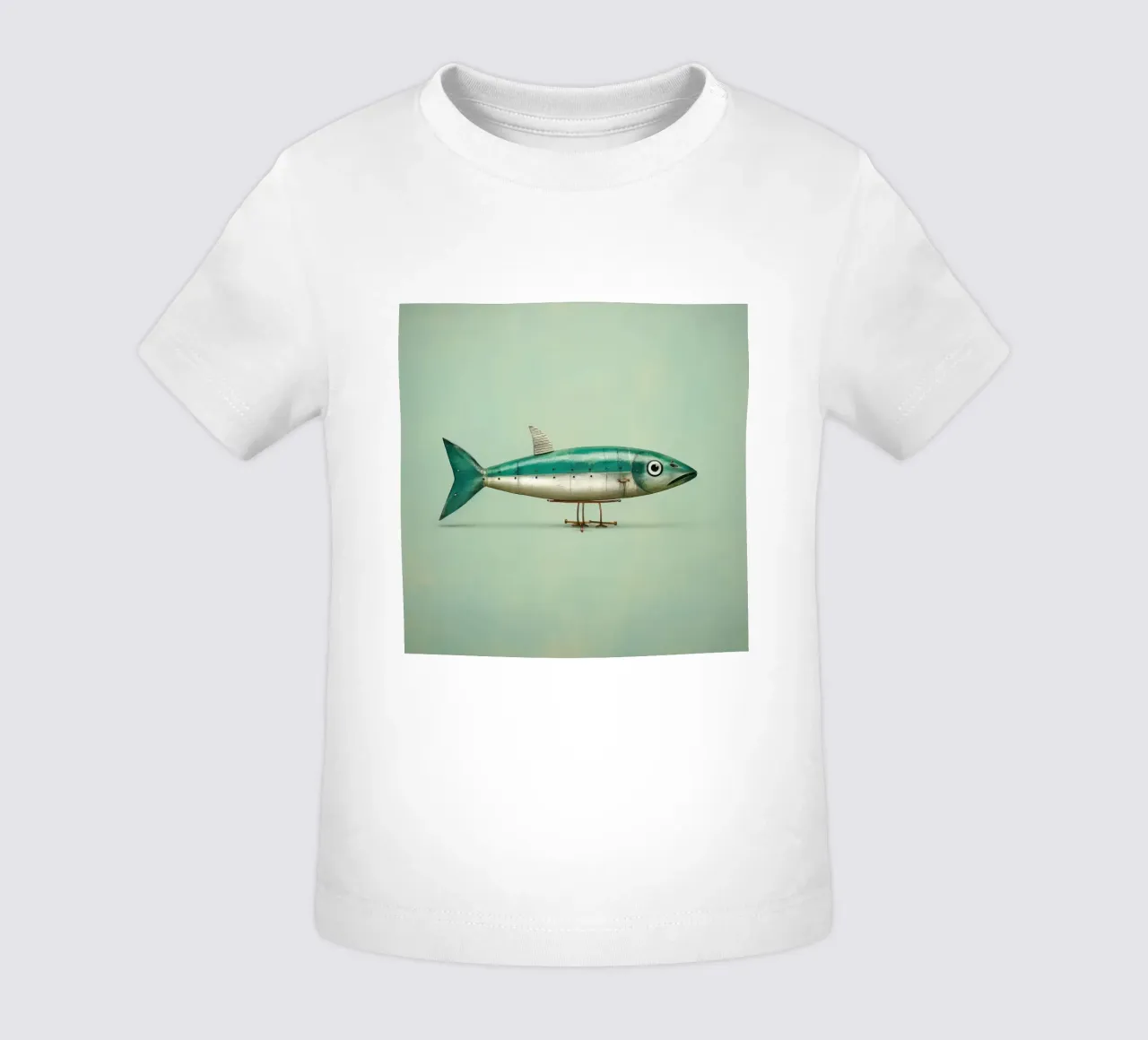 Minimal Sardine 2 maglietta neonato da Minimal Animal Art
