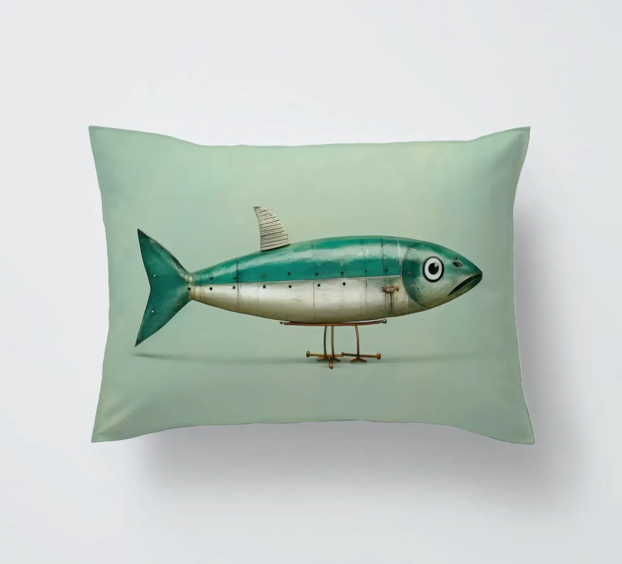 Minimal Sardine 2 cuscino da Minimal Animal Art