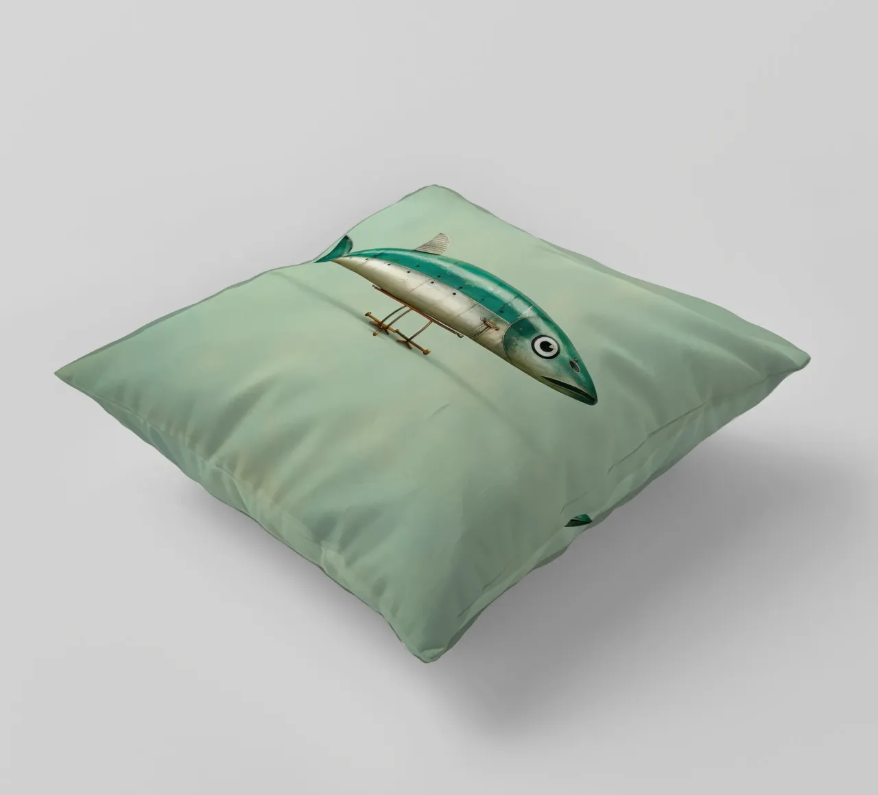 Minimal Sardine 2 cuscino da Minimal Animal Art