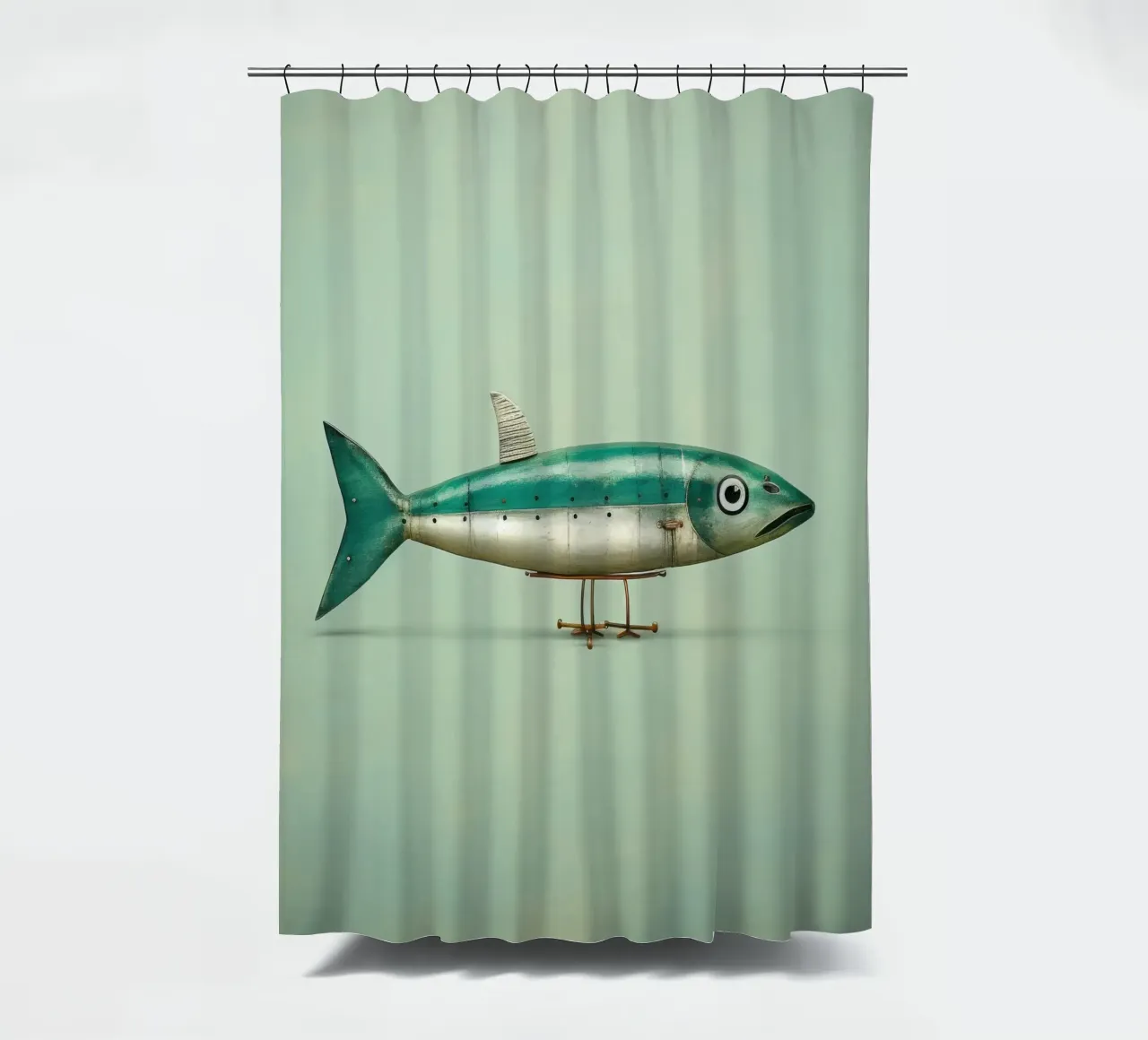 Minimal Sardine 2 tenda da doccia da Minimal Animal Art