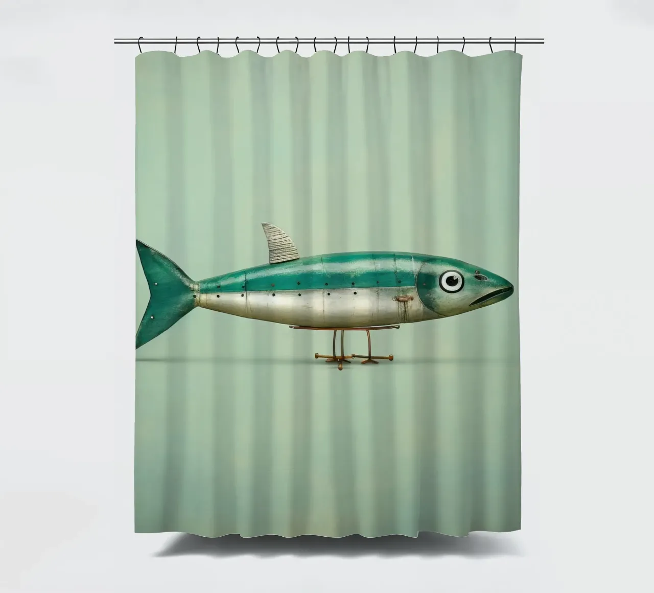Minimal Sardine 2 tenda da doccia da Minimal Animal Art