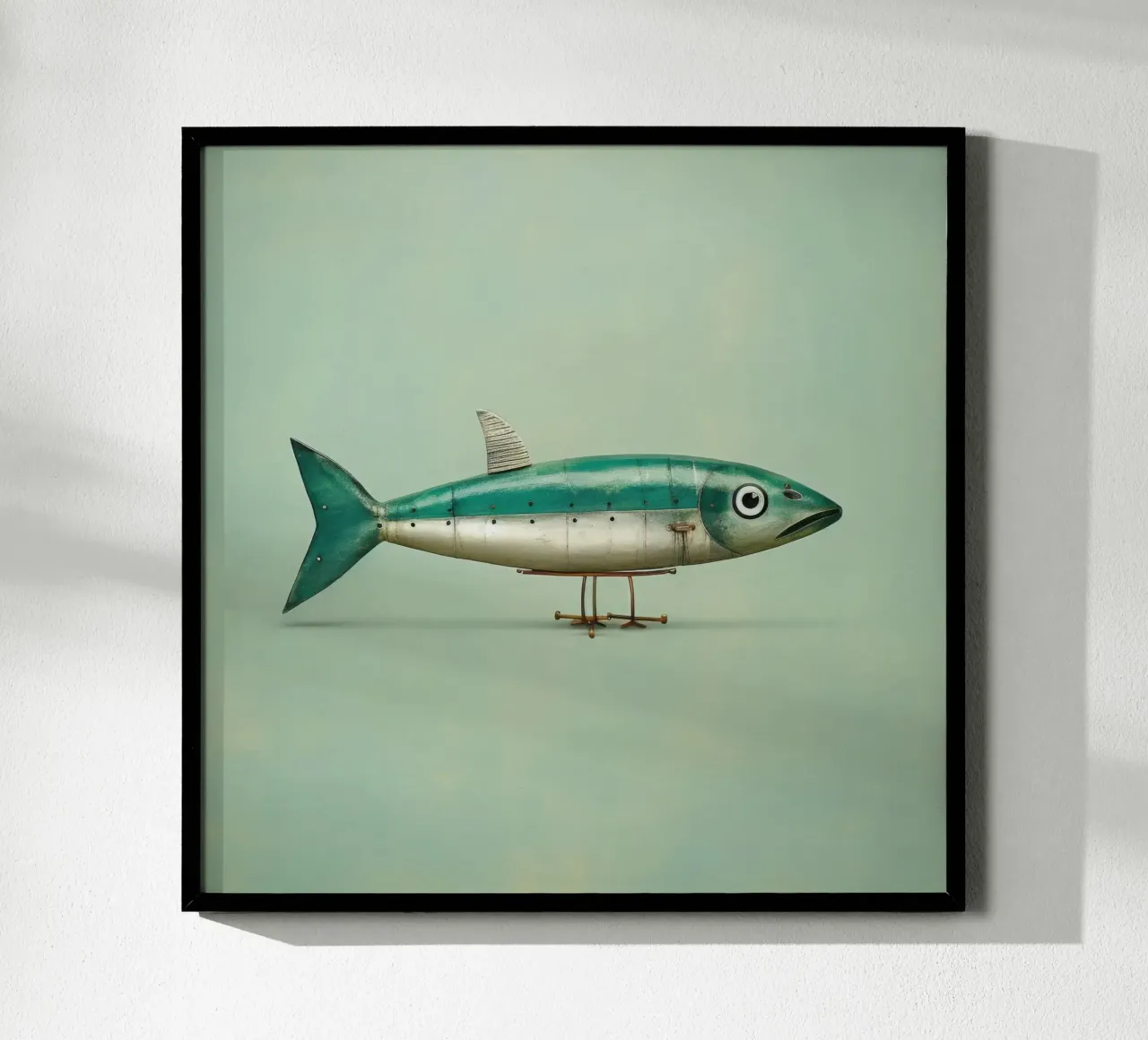 Minimal Sardine 2 carta hahnemühle da Minimal Animal Art