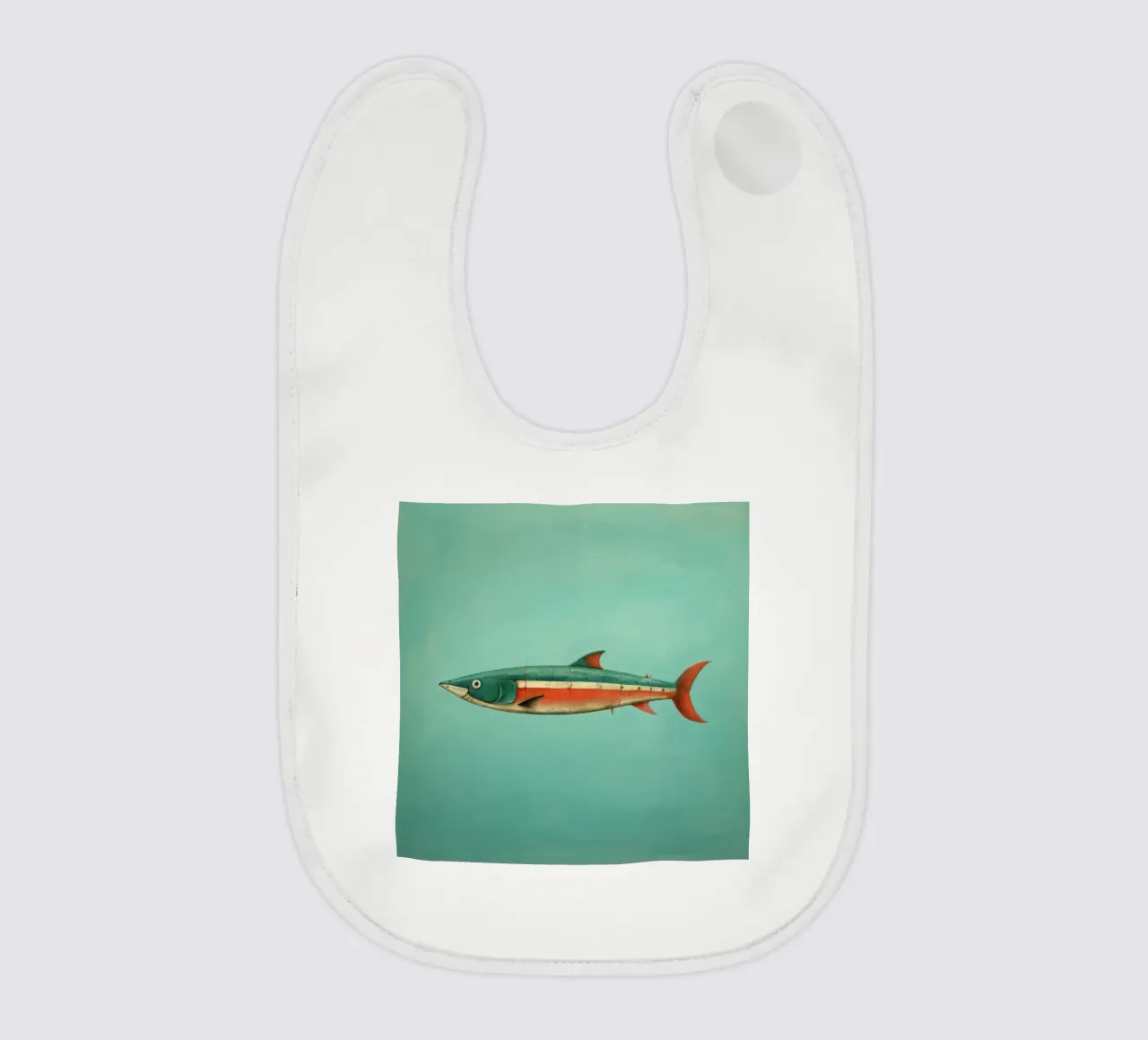 Minimal Sardine 3 bavaglino da Minimal Animal Art