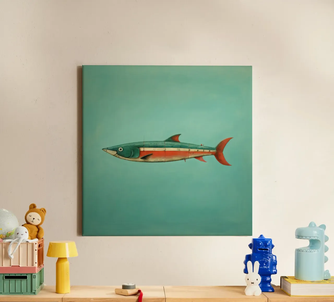Minimal Sardine 3 tela da Minimal Animal Art