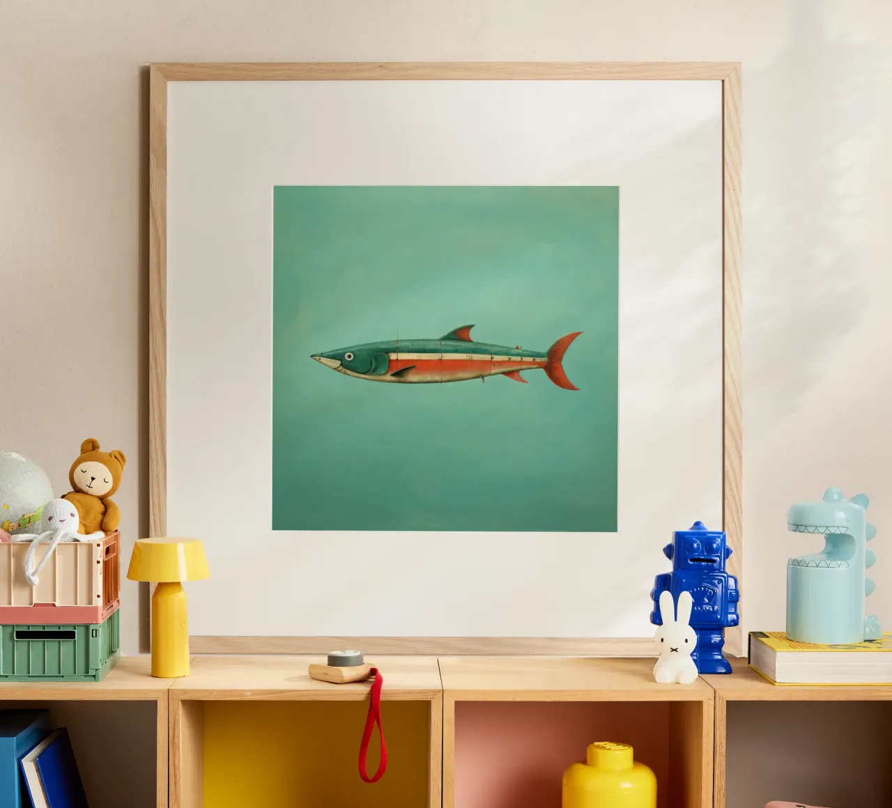 Minimal Sardine 3 carta hahnemühle da Minimal Animal Art