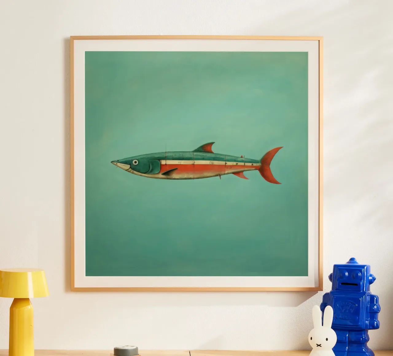 Minimal Sardine 3 carta hahnemühle da Minimal Animal Art