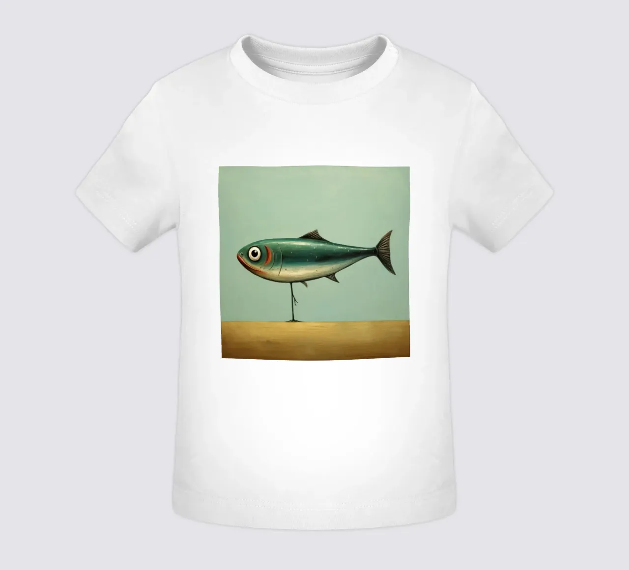 Minimal Sardine 4 maglietta neonato da Minimal Animal Art