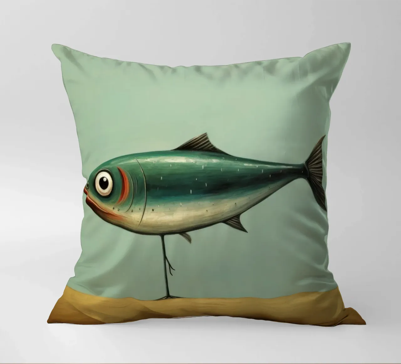 Minimal Sardine 4 cuscino da Minimal Animal Art
