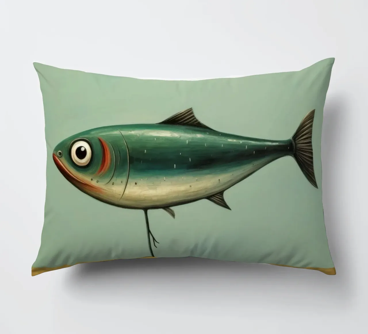 Minimal Sardine 4 cuscino da Minimal Animal Art