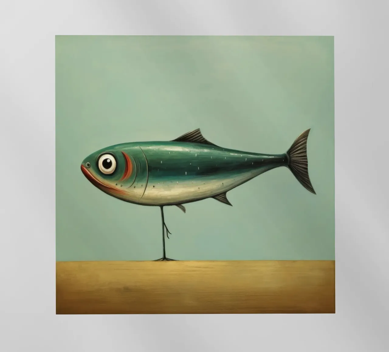 Minimal Sardine 4 pellicola backlit da Minimal Animal Art