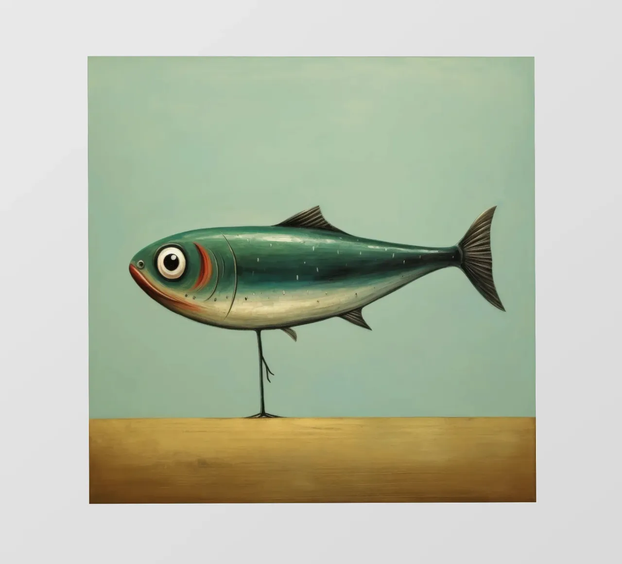 Minimal Sardine 4 pellicola backlit da Minimal Animal Art