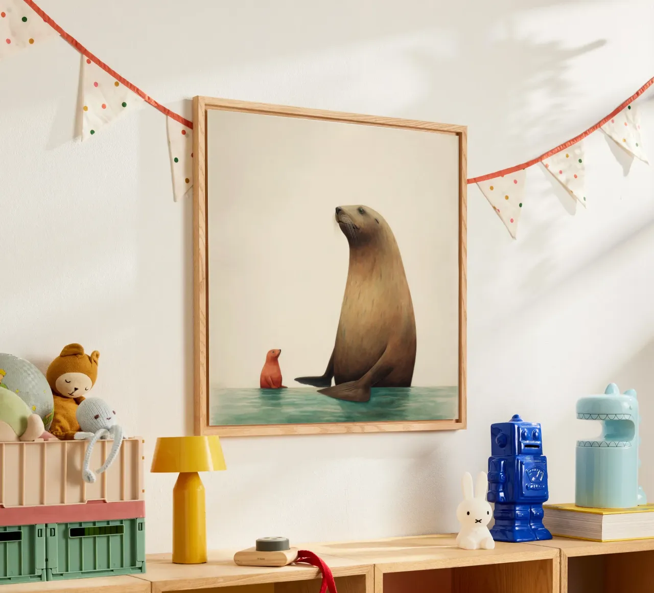 Leone marino minimo 2 plexiglass da Minimal Animal Art