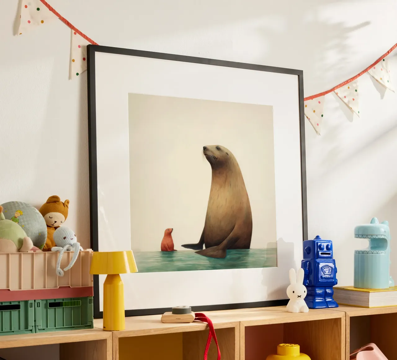 Minimal Sea Lion 2 hahnemühle by Minimal Animal Art