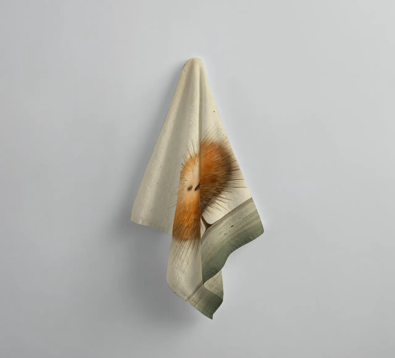 Riccio di mare minimo 2 asciugamano da bagno da Minimal Animal Art