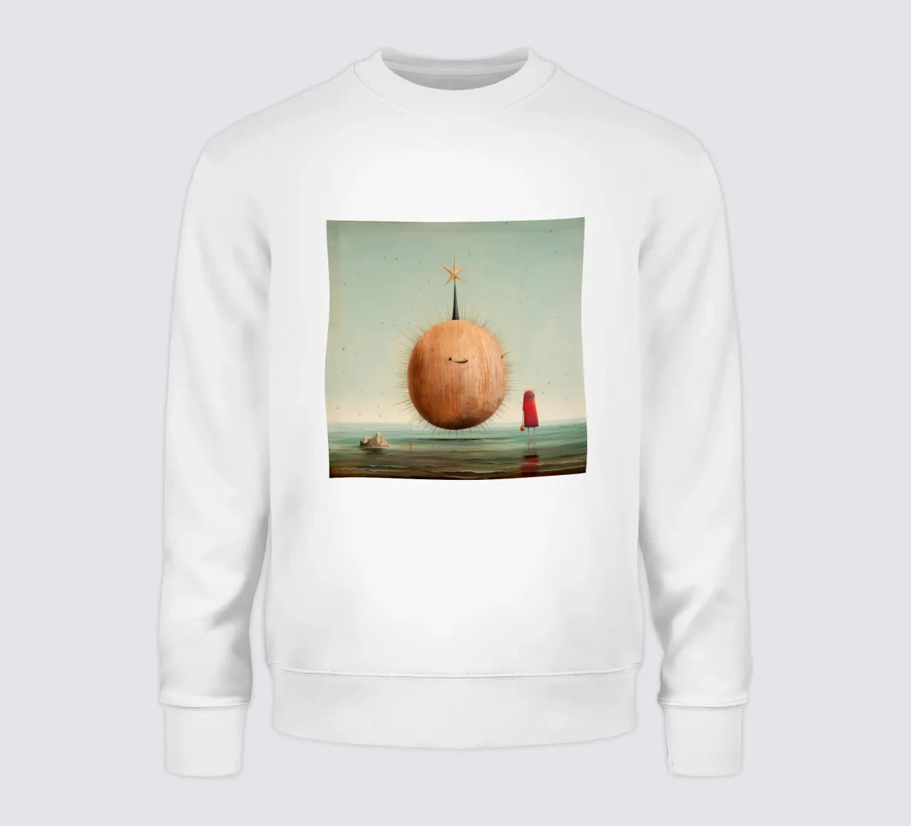 Riccio di mare minimo 1 felpa da Minimal Animal Art