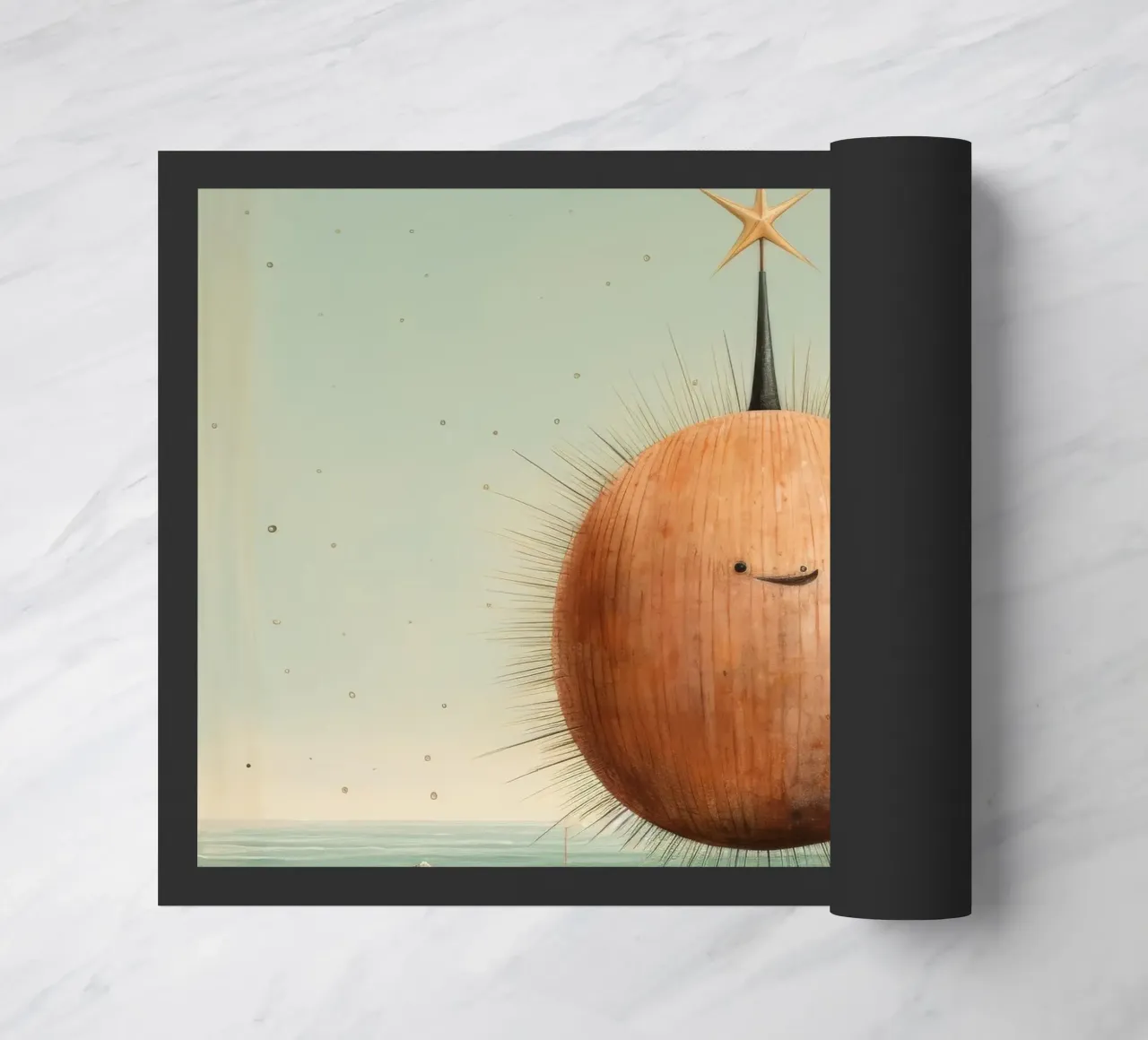 Riccio di mare minimo 1 zerbino da Minimal Animal Art