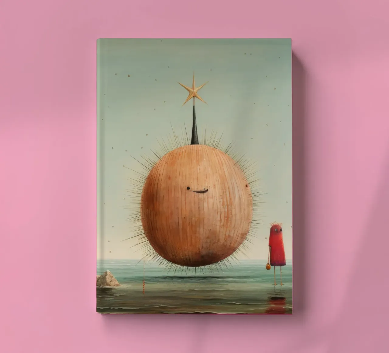 Minimaler Seeigel 1 Notizbuch von Minimal Animal Art