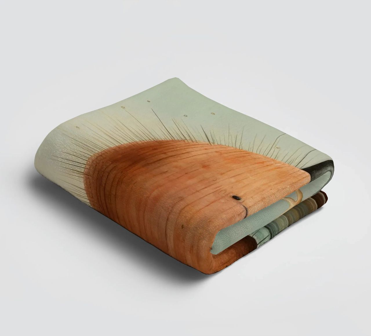 Oursin minimal 1 serviette de bain de Minimal Animal Art