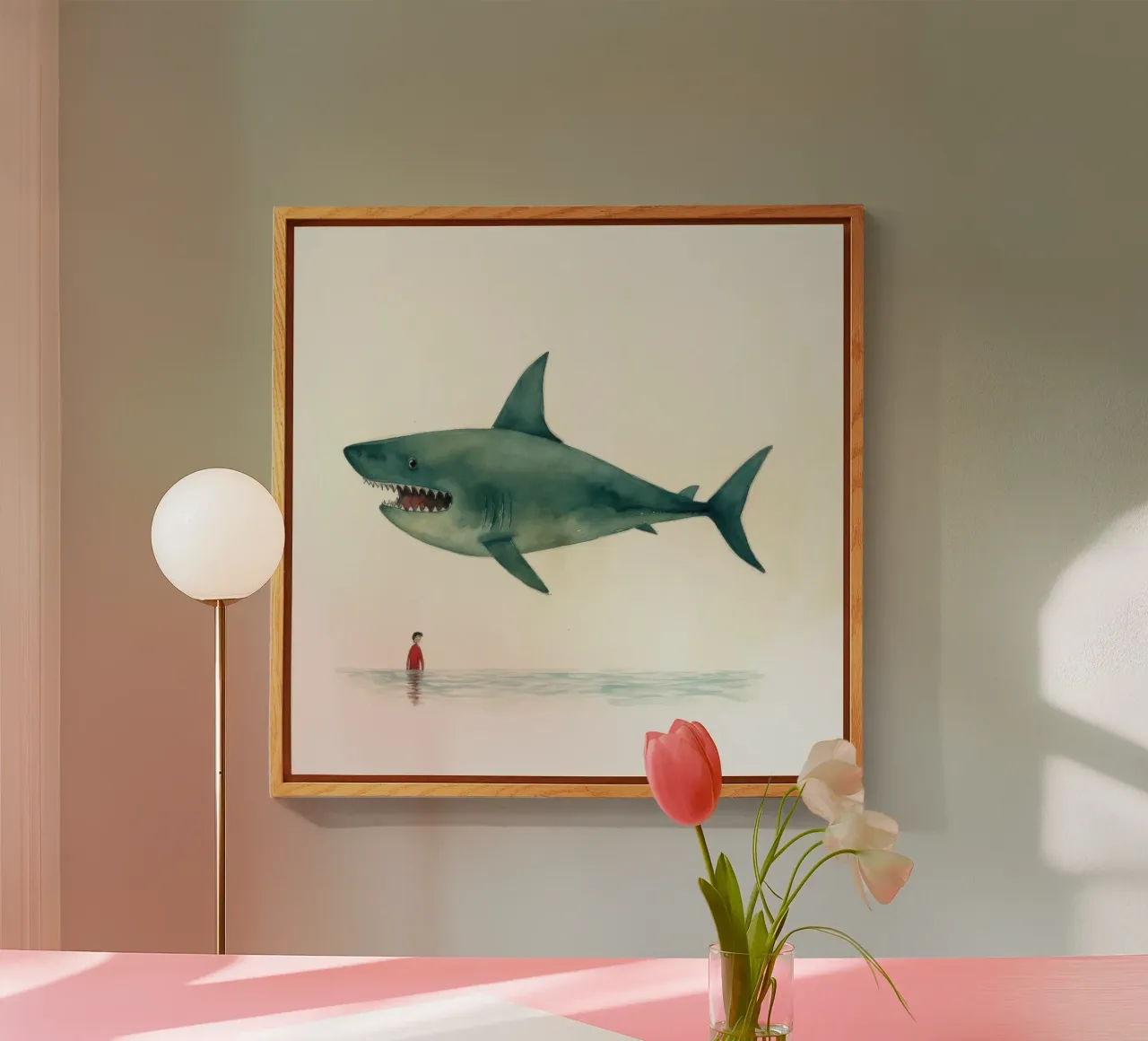 Minimal Shark plexiglass da Minimal Animal Art