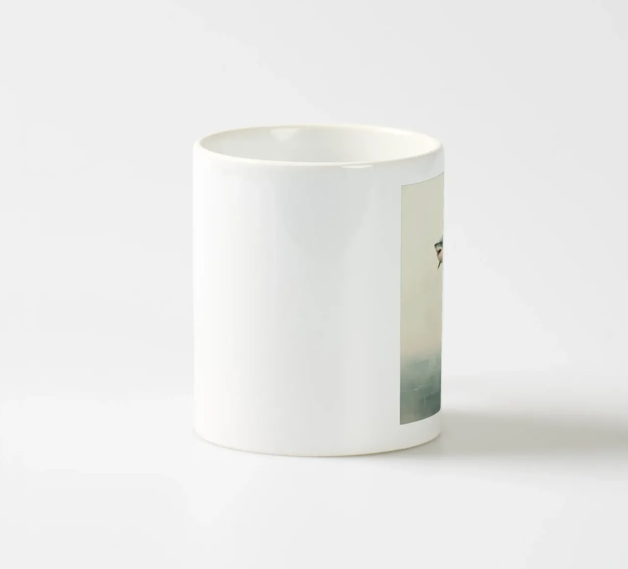 Squalo minimale 3 tazza in ceramica da Minimal Animal Art