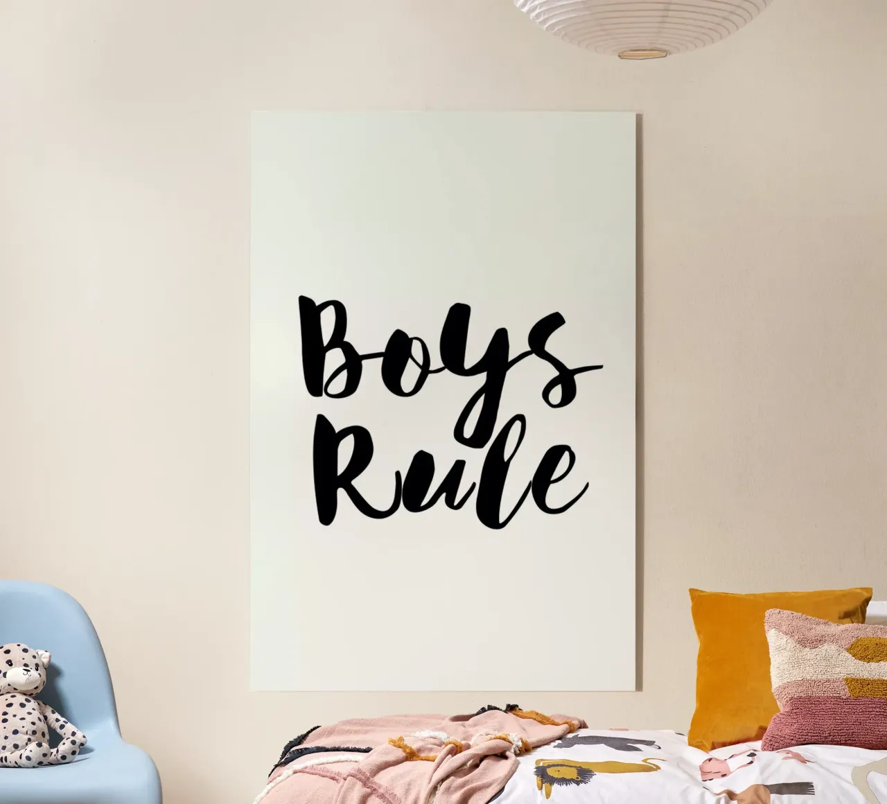 Boys Rule plexiglass da Mottos by Sinan Saydik