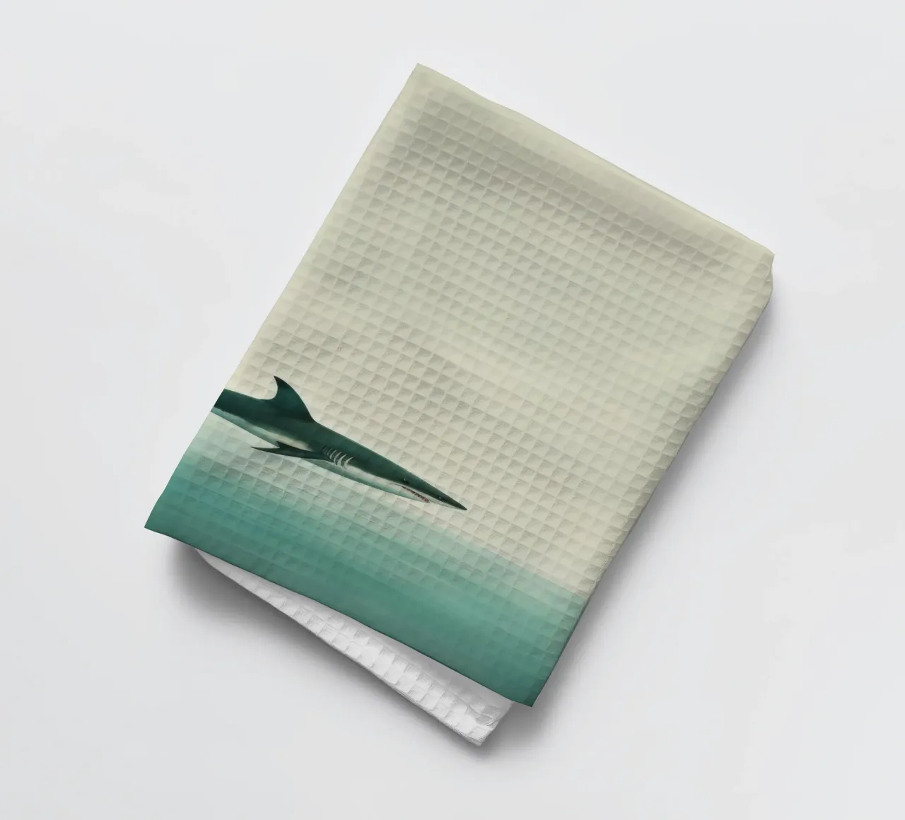 Requin minimal 4 torchon de Minimal Animal Art